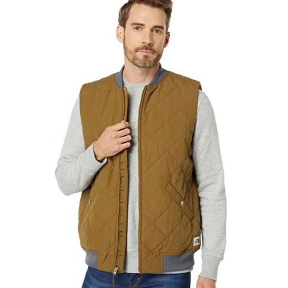 the North Face Cuchillo Insulated Zip Vest New with Tags M Medium Military Olive - Picture 4 of 6